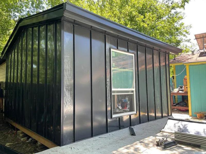 Black standing seam metal wall panels for Metal Roof Installation in Blacklick Estates